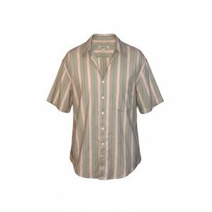 London Fog Men's Striped Casual Shirt - Pink and Green